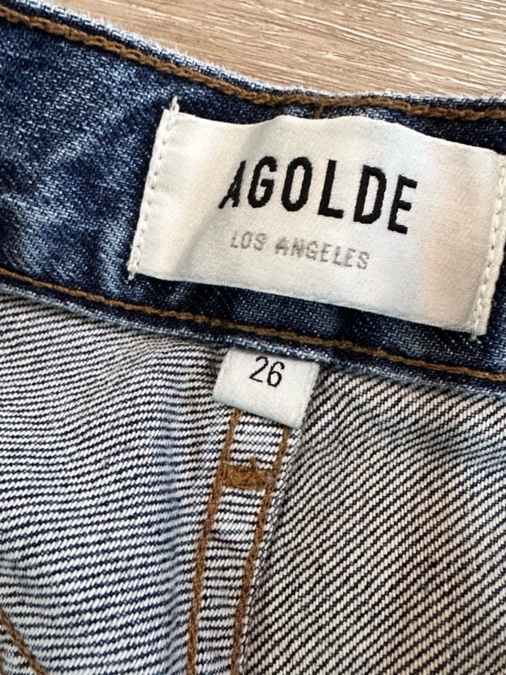 Agolde Riley High Rise Straight Crop Jeans - Size 26 - Picture 8 of 8